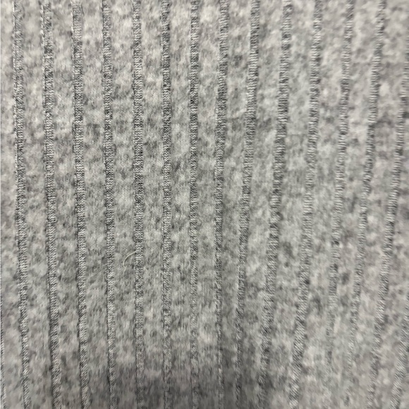 Gray Ribbed Long Sleeve Sweatshirt - Picture 2 of 4